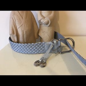 NWT sz M Michael Kors leather silver belt
